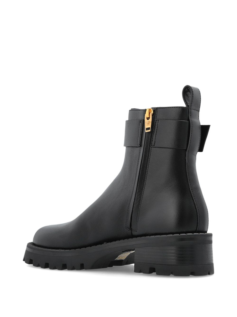 V-Ankle buckle-detail boots - 4