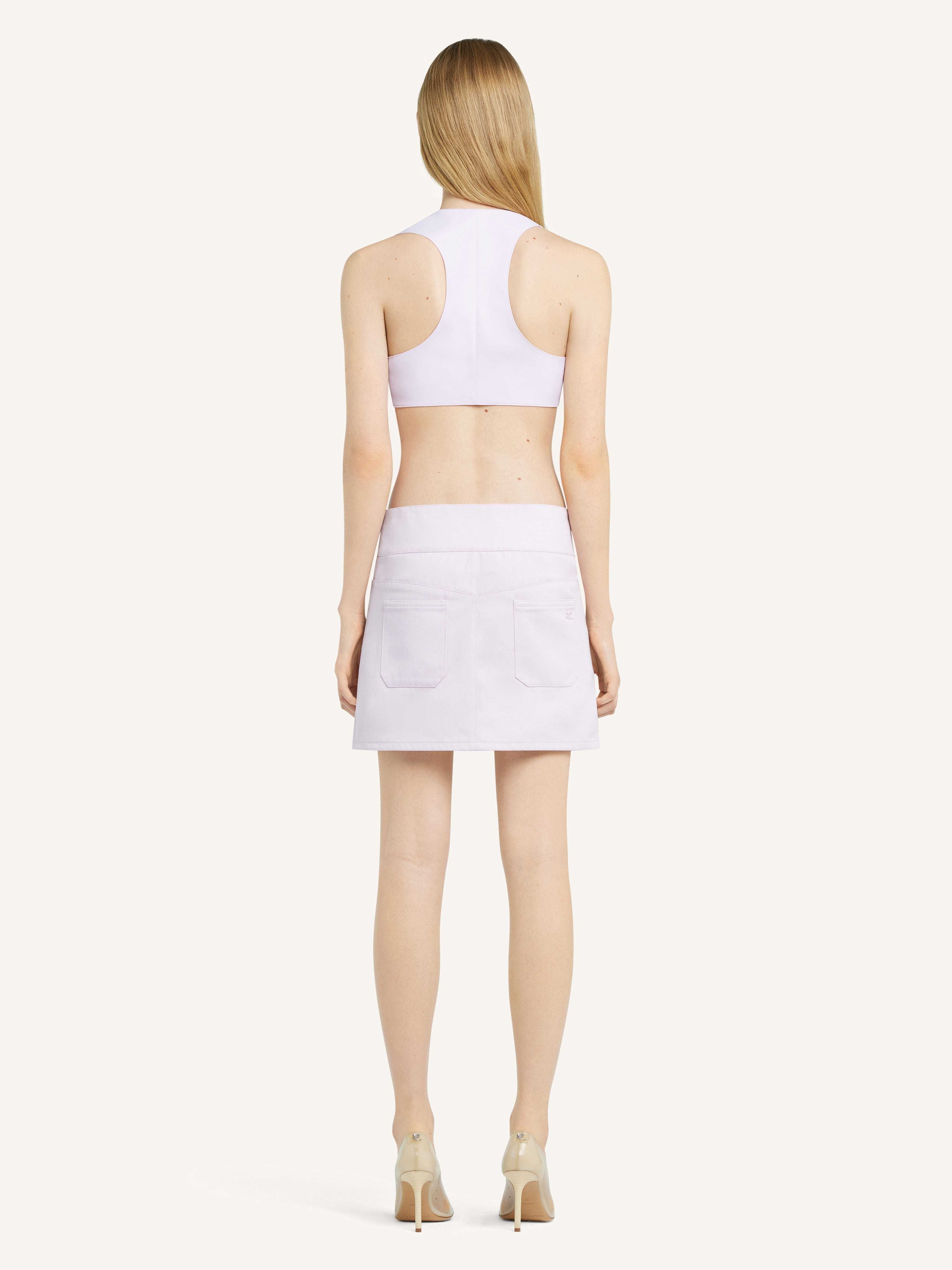 BELTED MINI SKIRT - 4