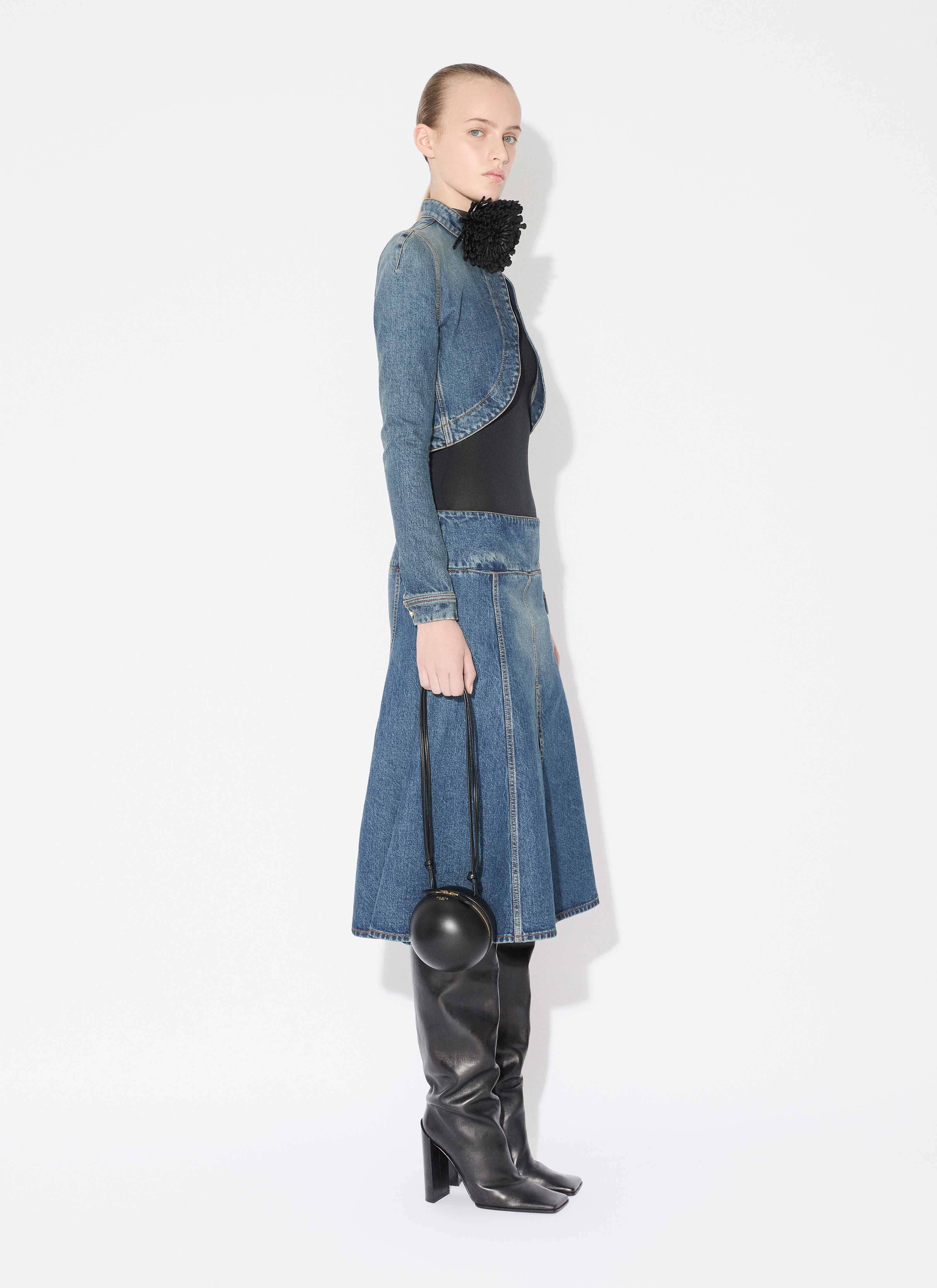 DENIM CROPPED JACKET - 4