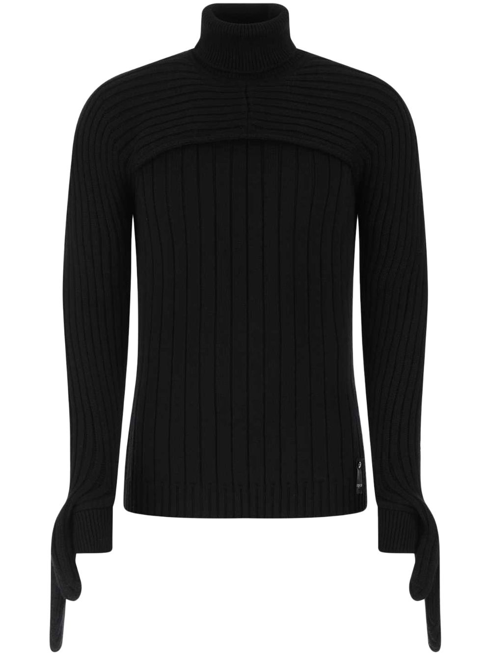 convertible roll-neck jumper - 1
