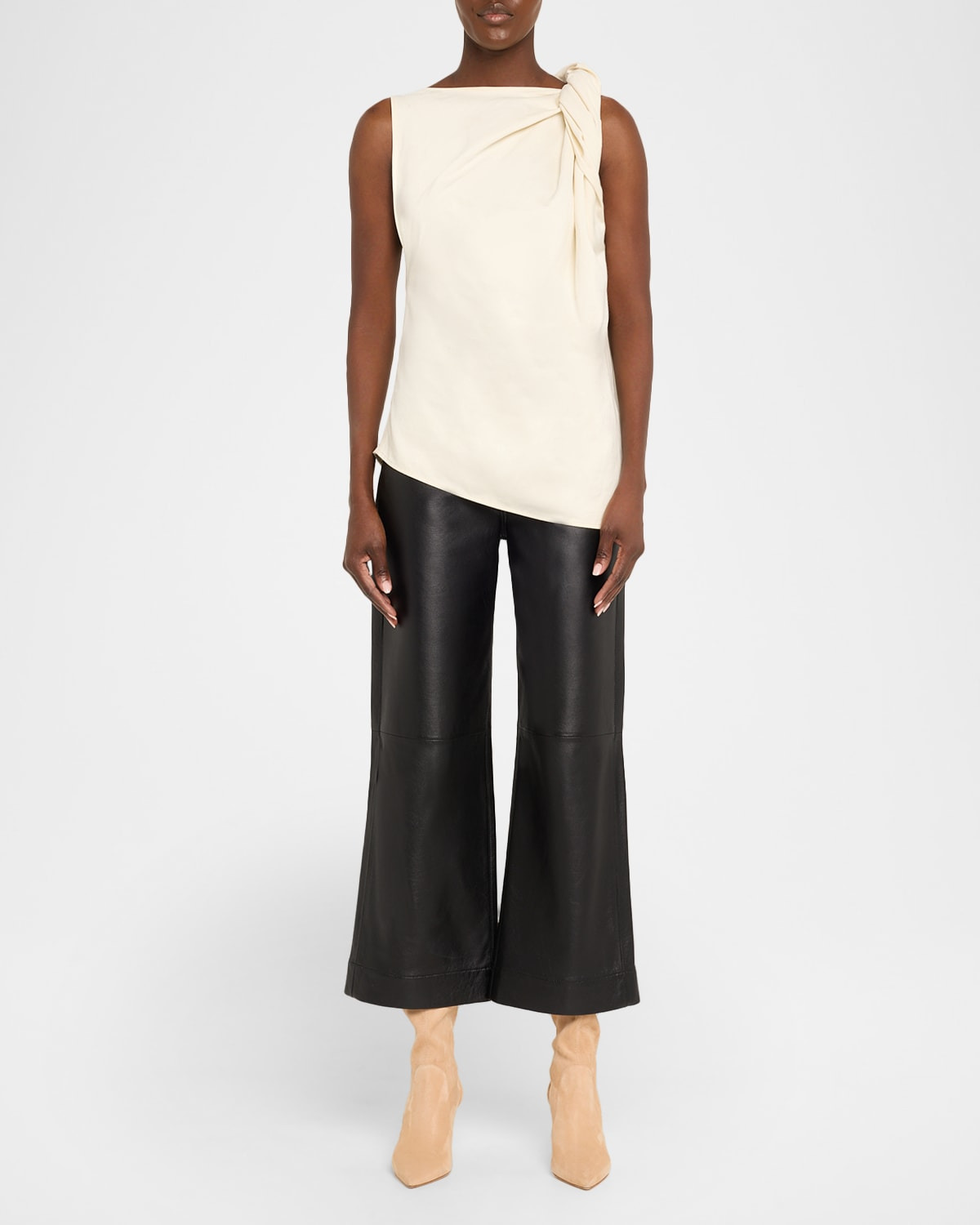 Stuart Power Suede Stiletto Knee Boots - 3