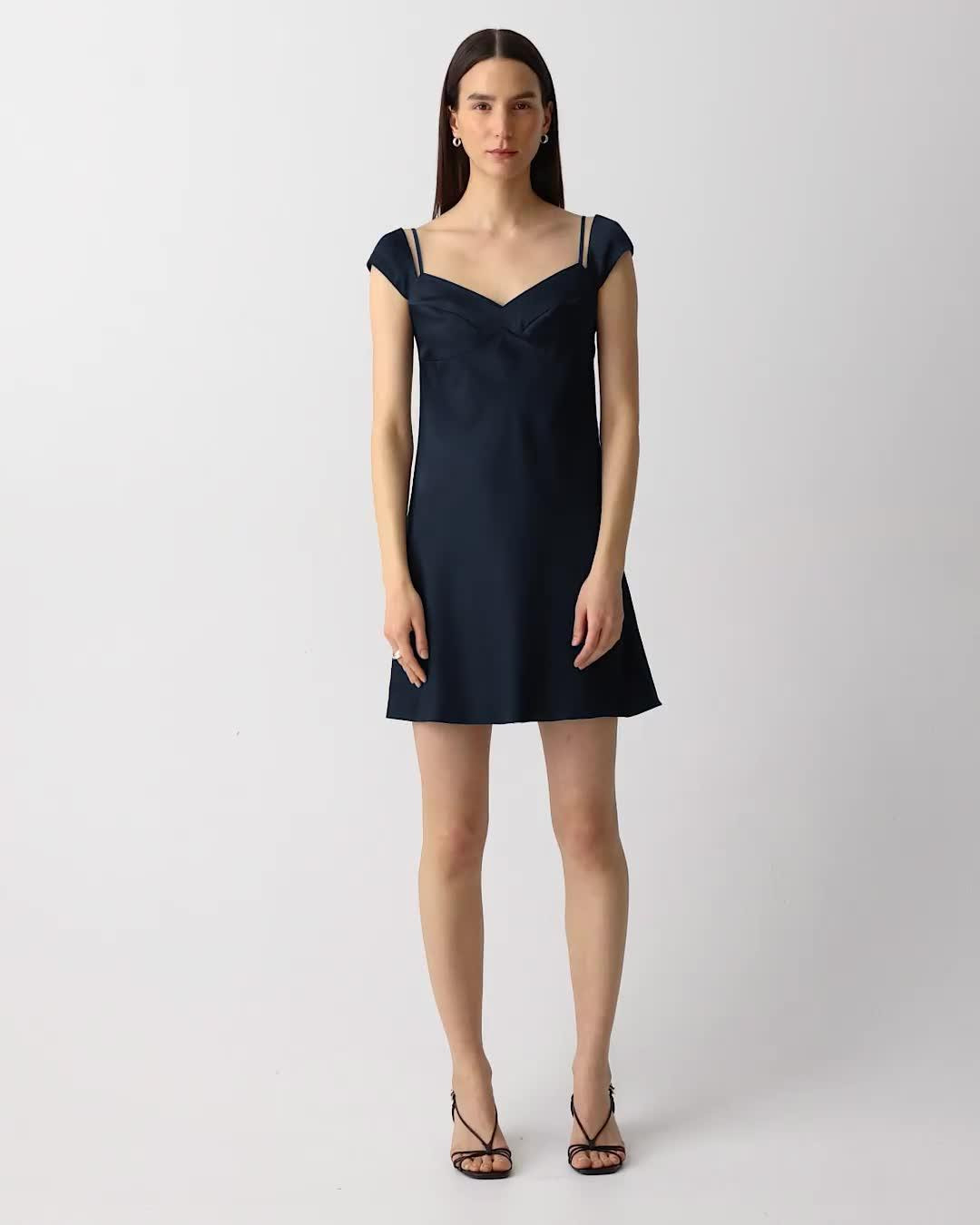Camisole Dress in Crushed Satin - 6
