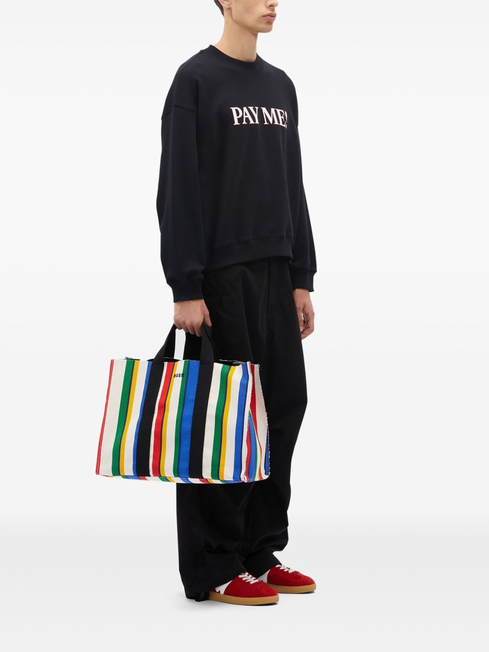 slogan-print sweatshirt - 2