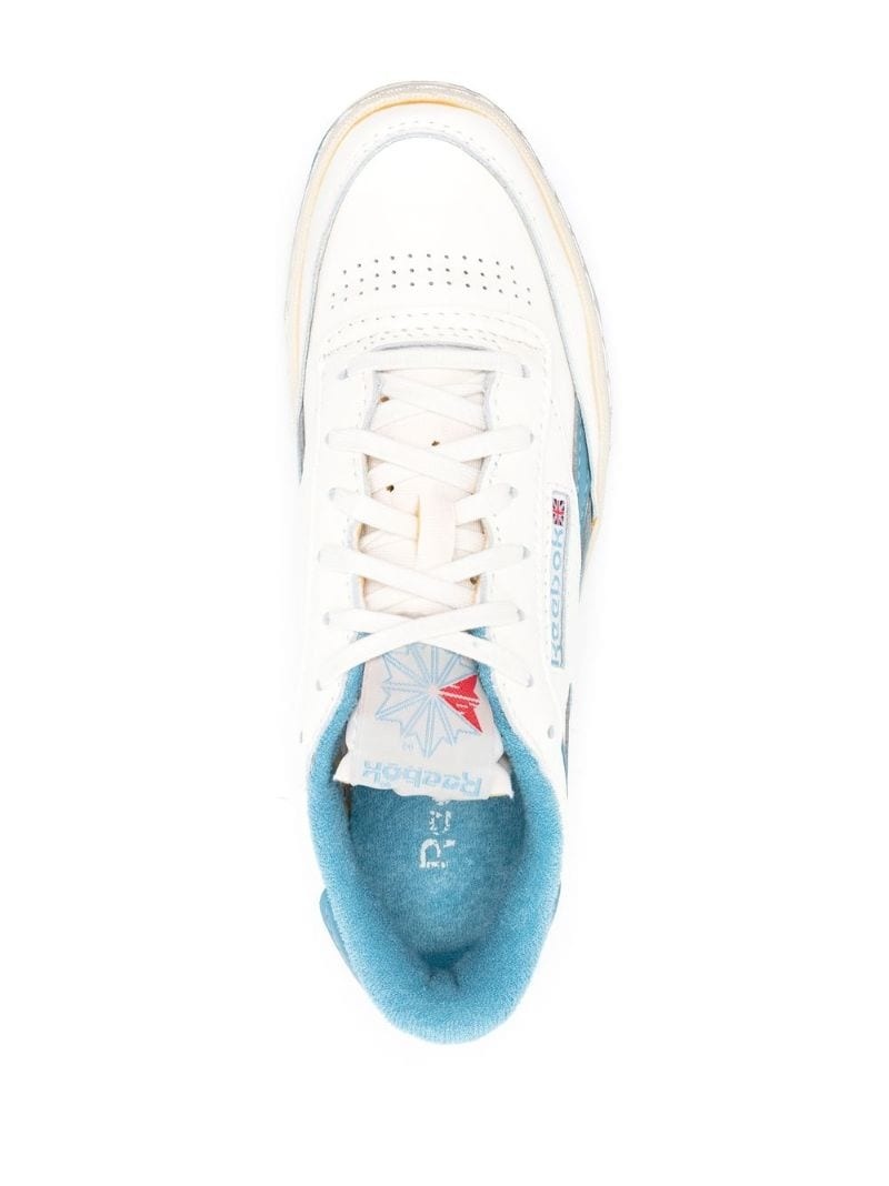 logo-print low-top sneakers - 4