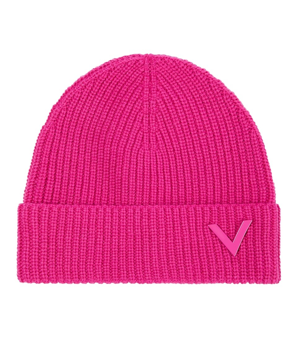 Ribbed-knit cashmere beanie - 1
