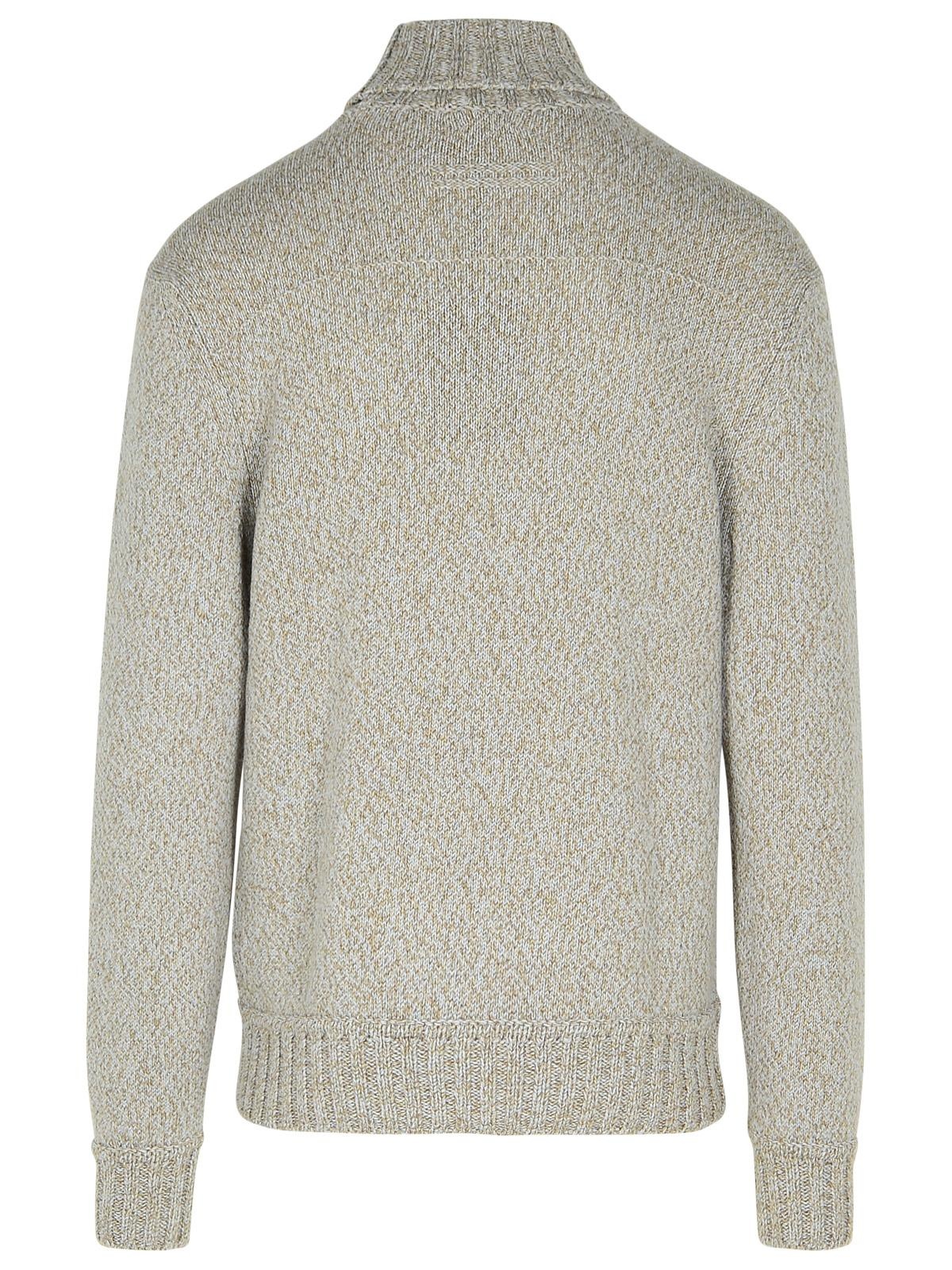 Zegna Brown Cashmere Turtleneck Sweater Man - 3