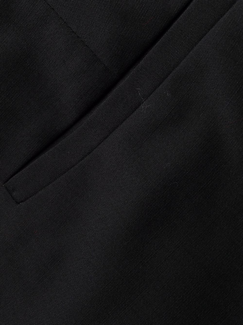 draped straight-leg cropped trousers - 6