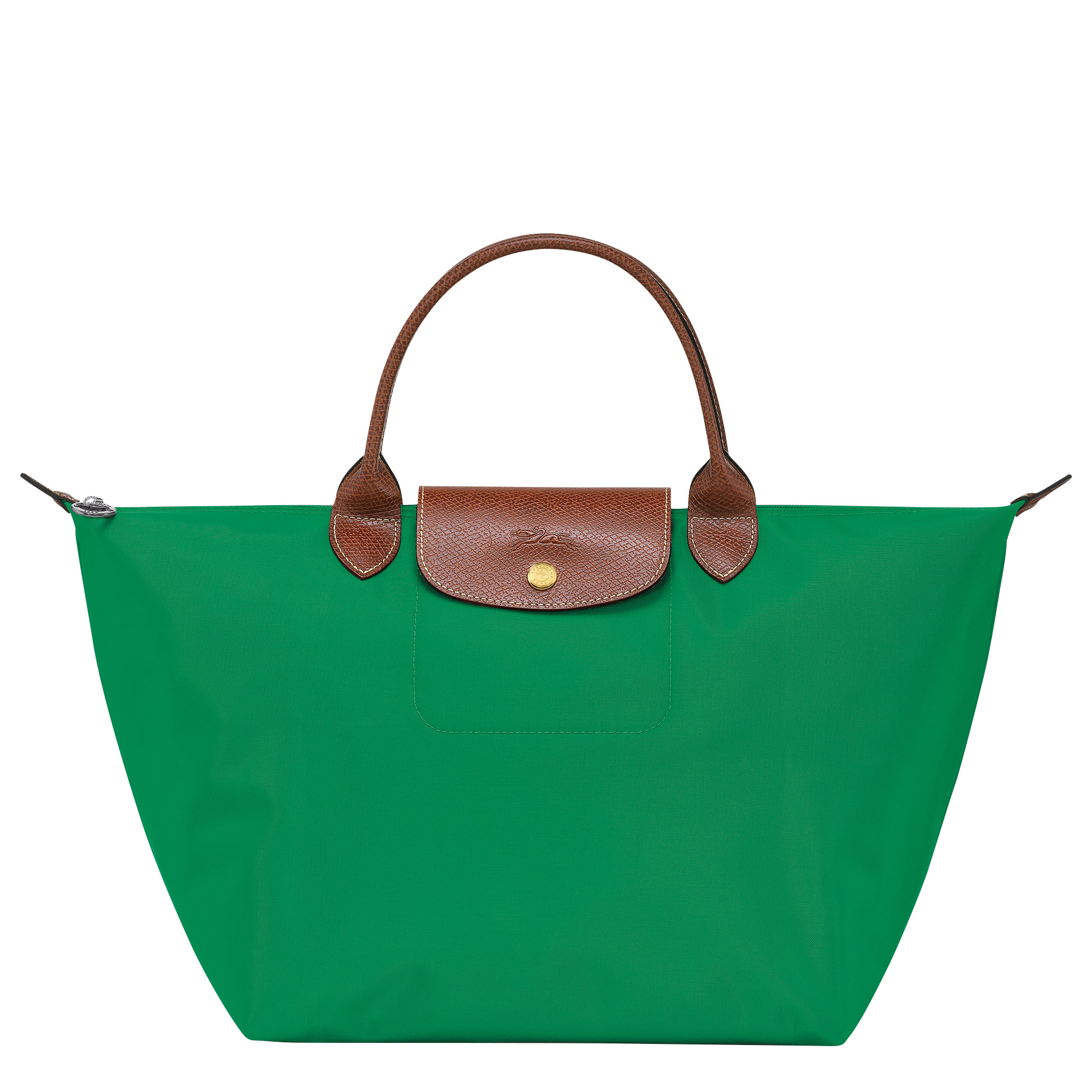 Le Pliage Original M Handbag Green - Recycled canvas - 1