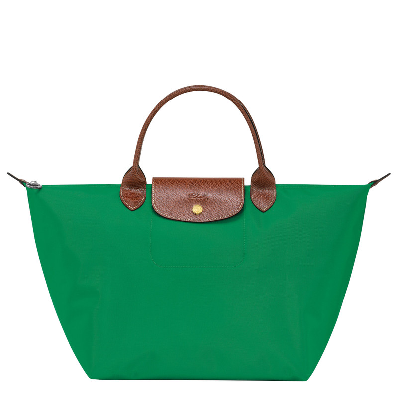 Le Pliage Original M Handbag Green - Recycled canvas 1
