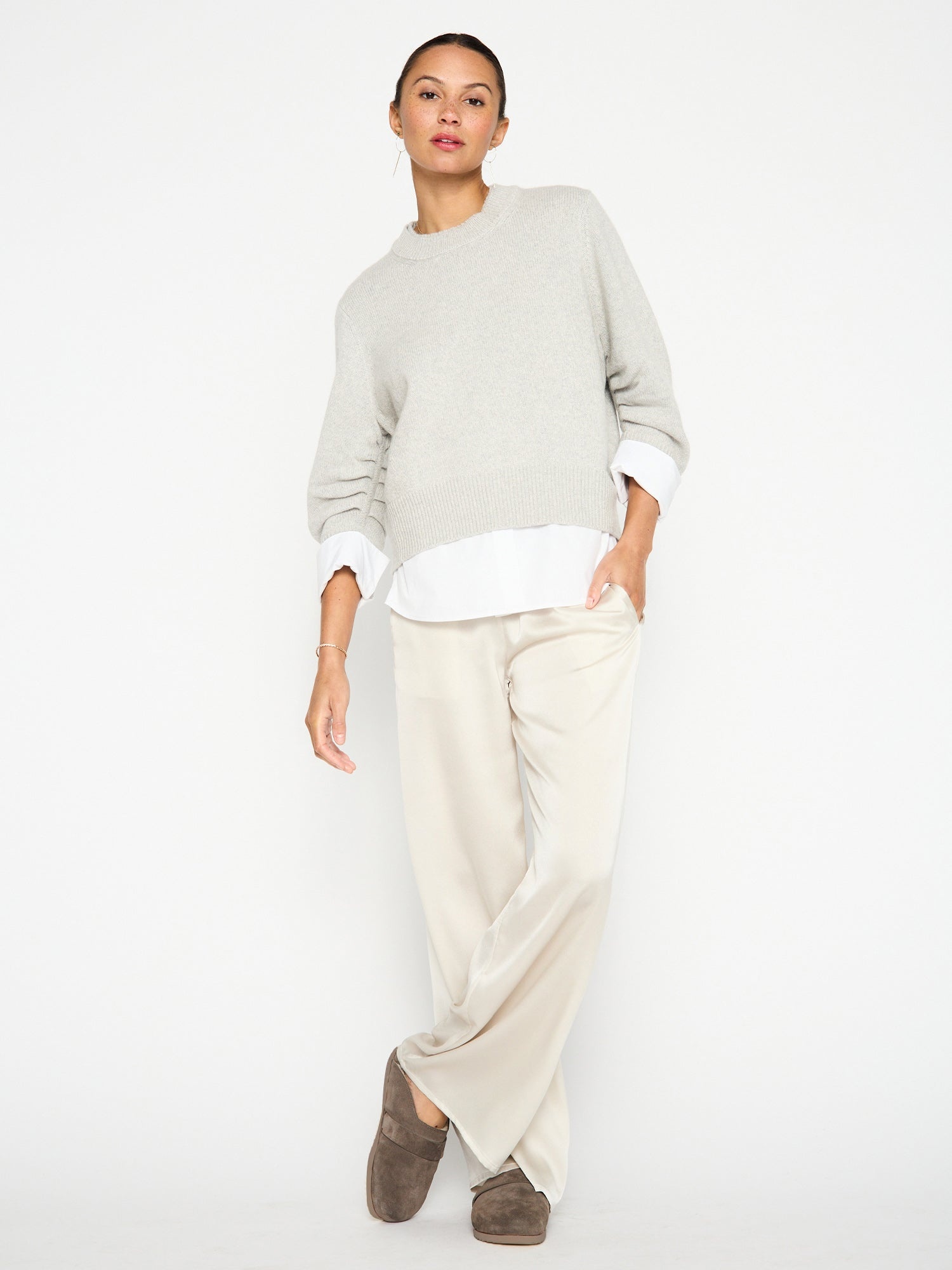 The Raya Ruched Crew Looker - 6