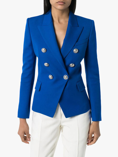 Balmain double-breasted blazer outlook