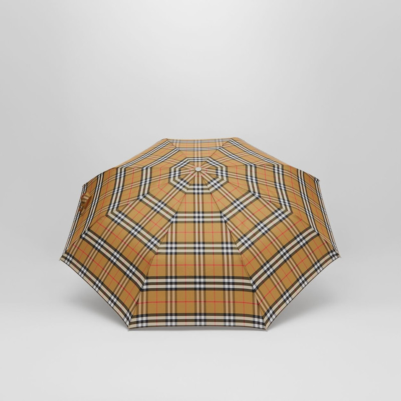 Vintage Check Folding Umbrella 5