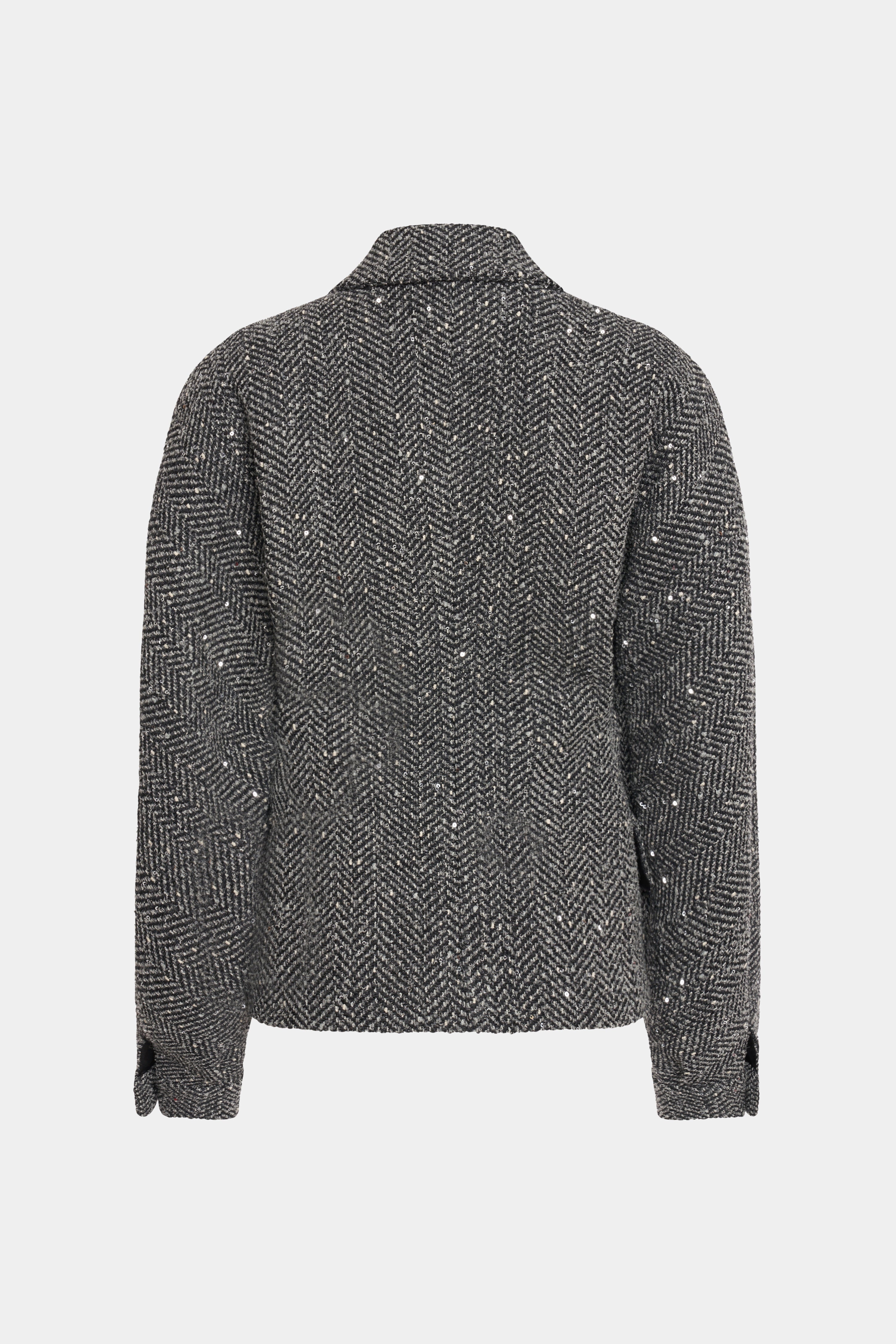 SEQUIN TWEED JACKET - 2