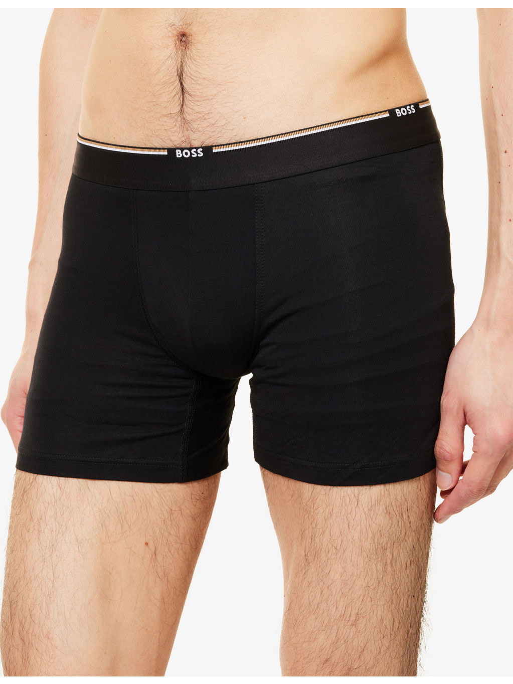 Branded-Waistband Three-Pack Bamboo Jersey Boxer Briefs - 4