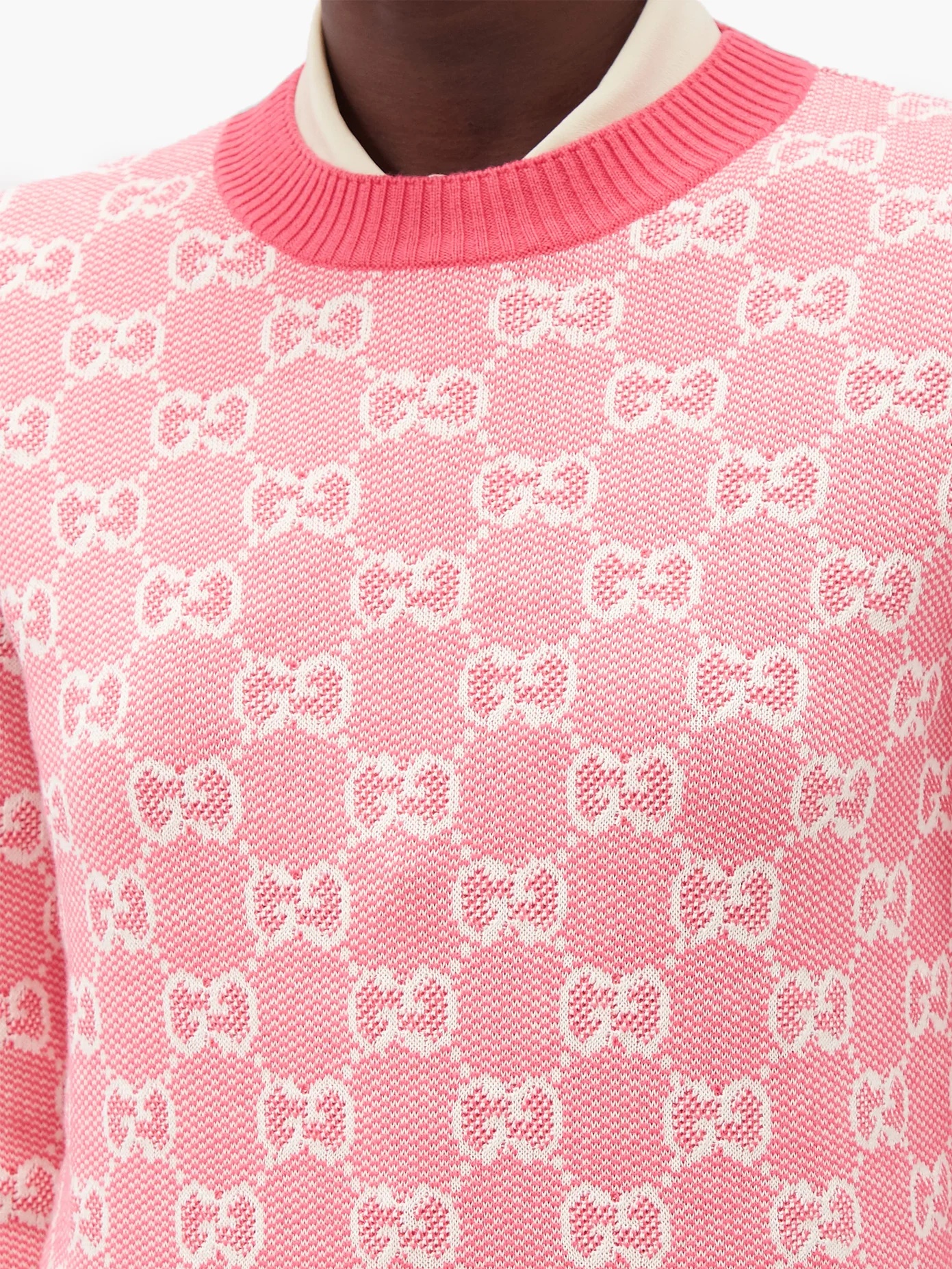 GG-jacquard wool-blend sweater - 3