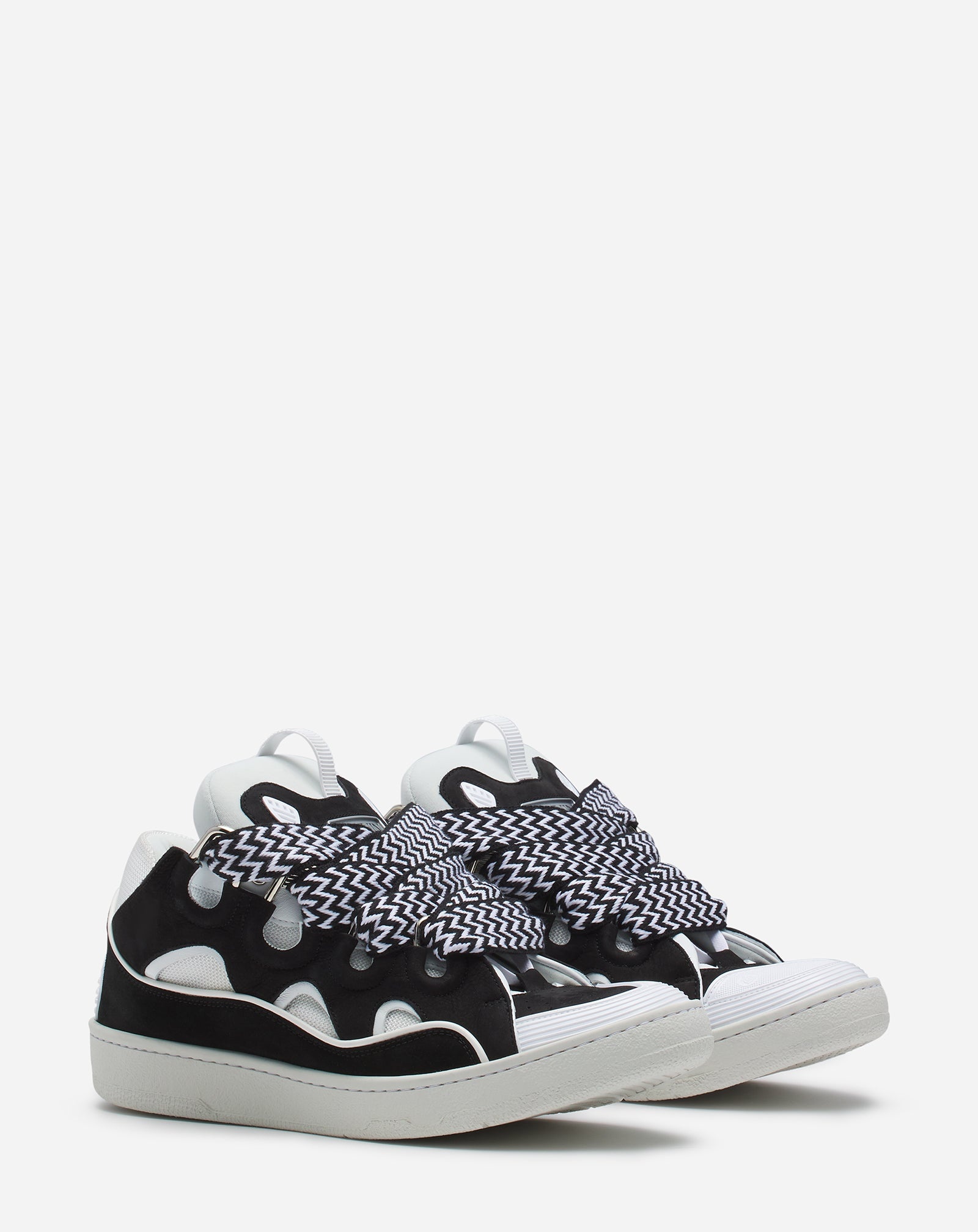 LEATHER CURB SNEAKERS - 2