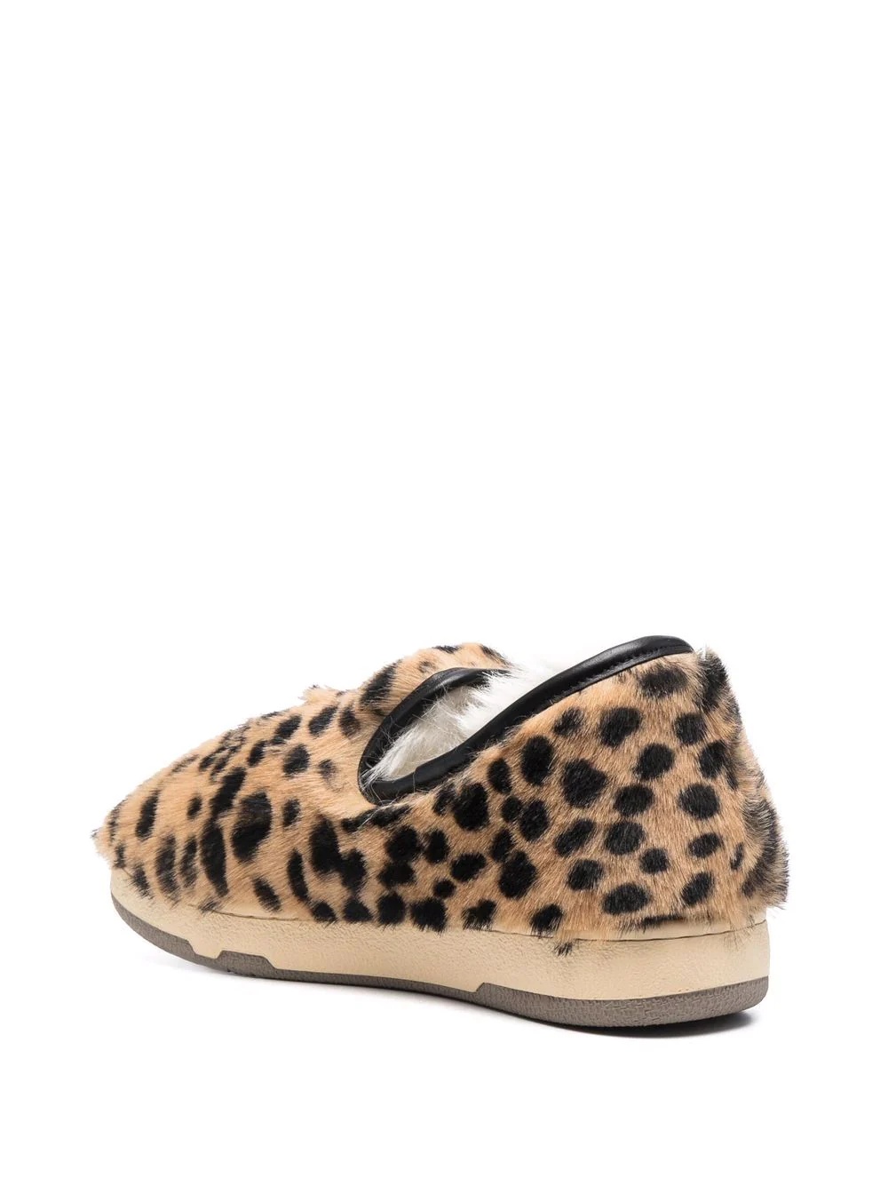 leopard-print flat slippers - 3