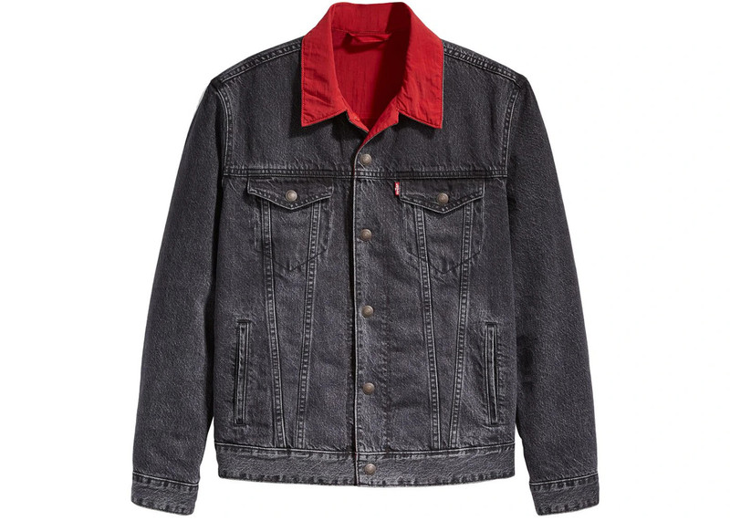Air Jordan x Levis Reversible Trucker Jacket Black/Red 1