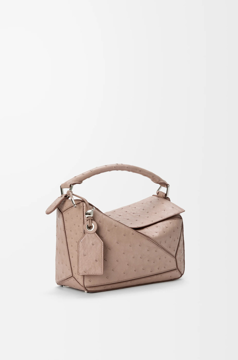 Small Featherlight Puzzle bag in ostrich 3