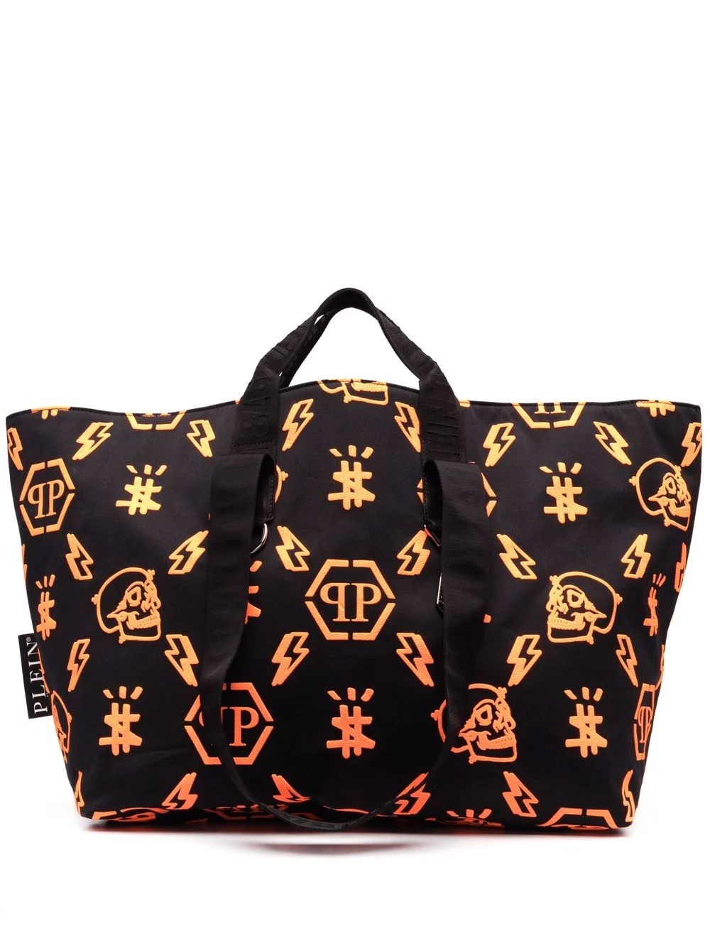 monogram pattern tote bag - 1