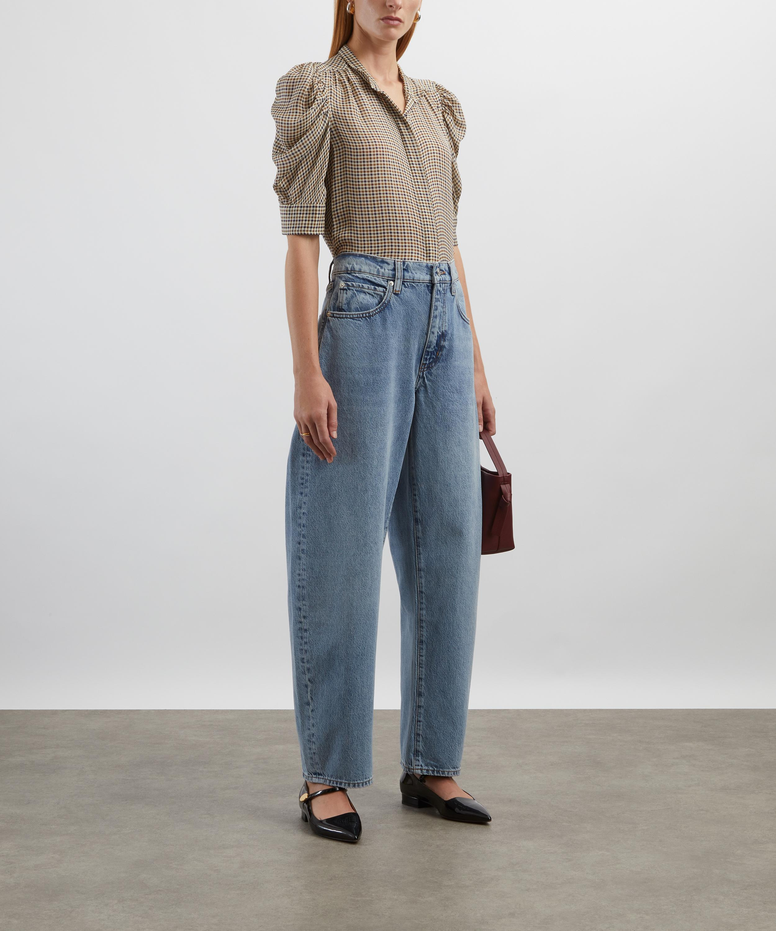 Low-Slung Barrel Jeans in Dollhouse - 2