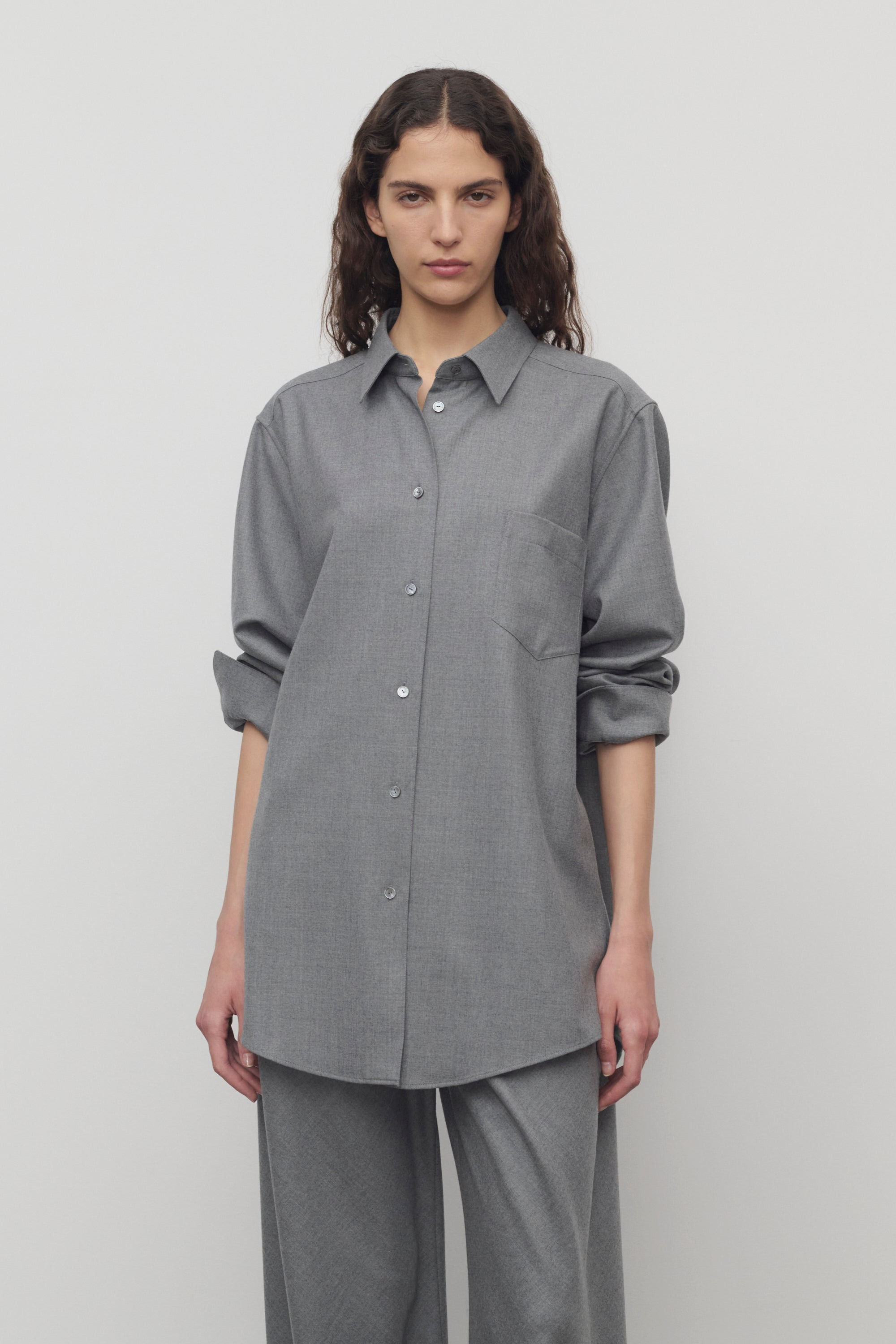 Pino Shirt in Virgin Wool - 3