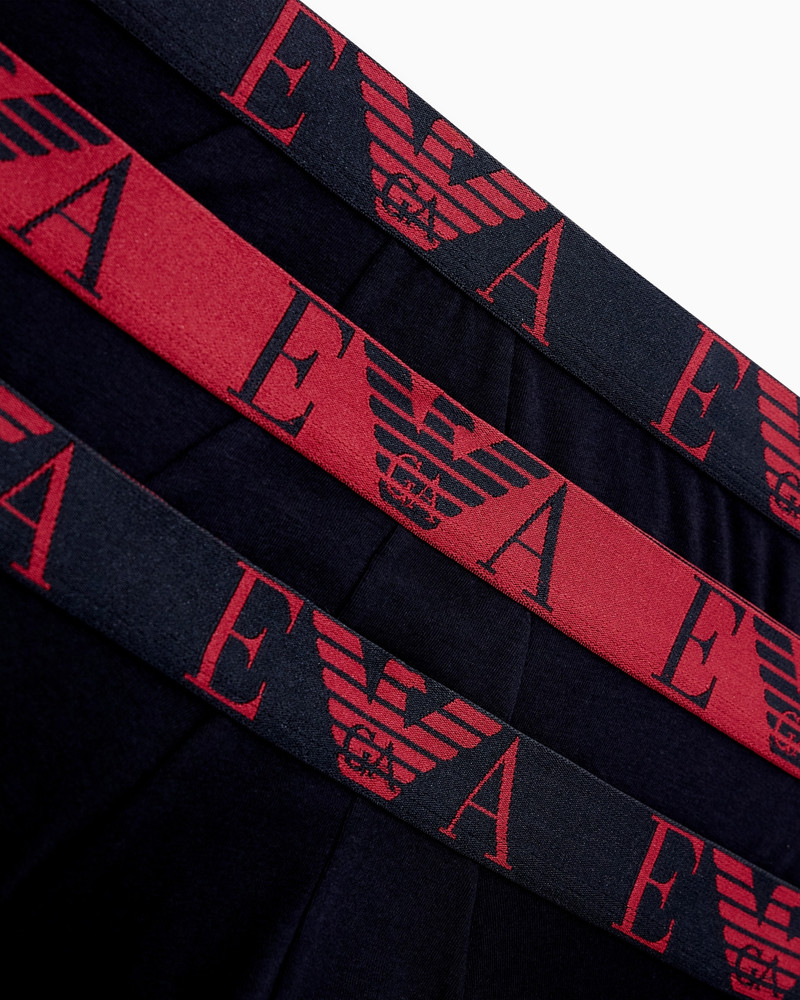 EMPORIO ARMANI THREE-PACK OF BRIEFS WITH BOLD MONOGRAM LOGO outlook