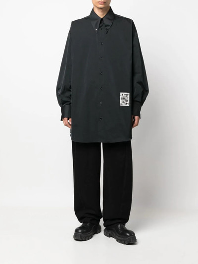 MM6 Maison Margiela king-of-spades oversized shirt outlook