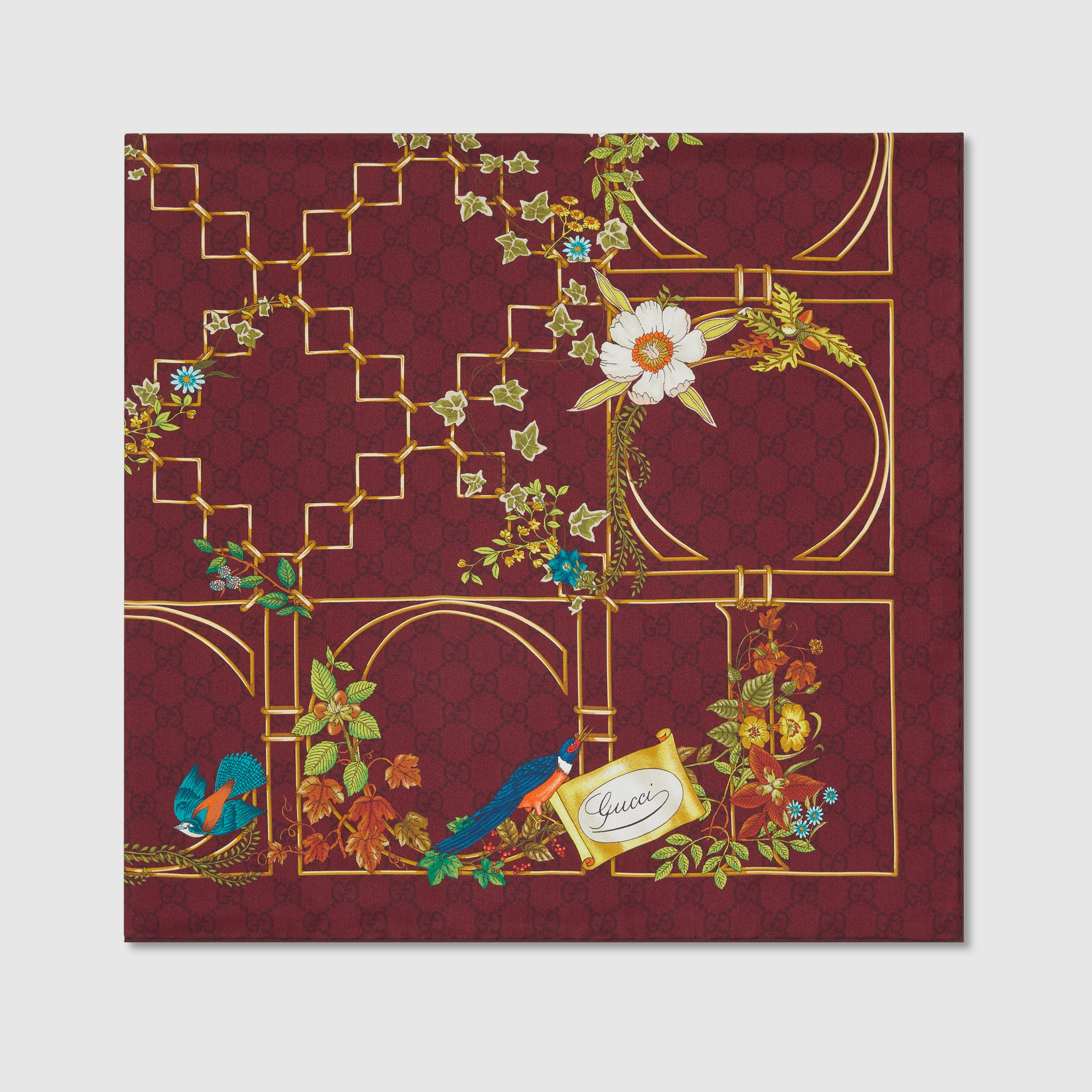 Printed silk twill carré - 2