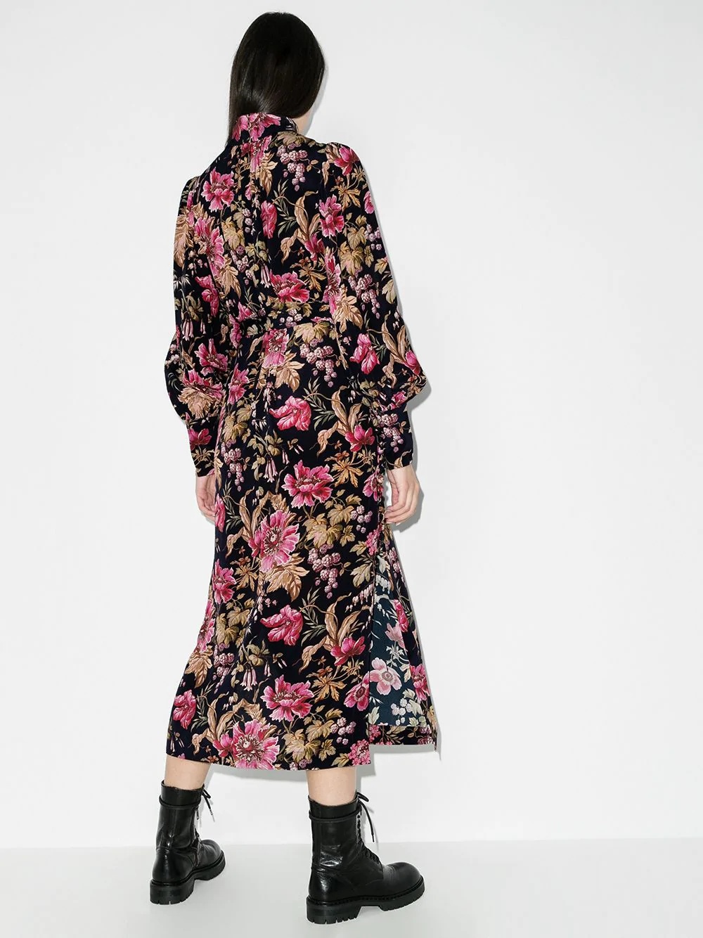 Lucky floral-print midi dress - 3