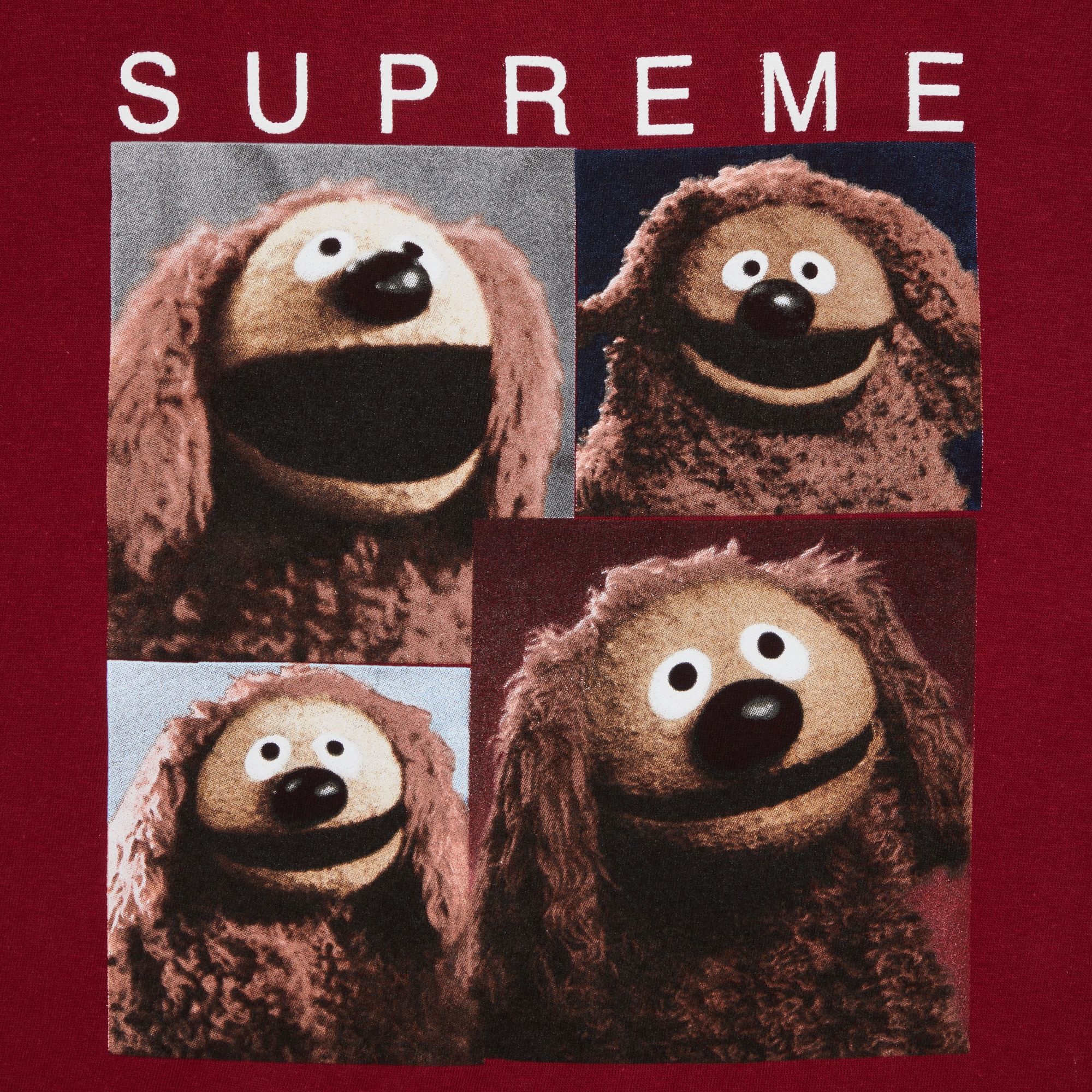 Supreme Supreme Rowlf Tee 'Cardinal' REVERSIBLE