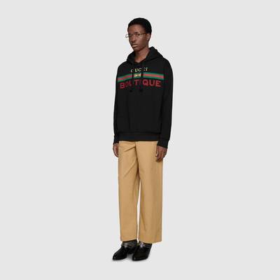 GUCCI Gucci Boutique print sweatshirt outlook