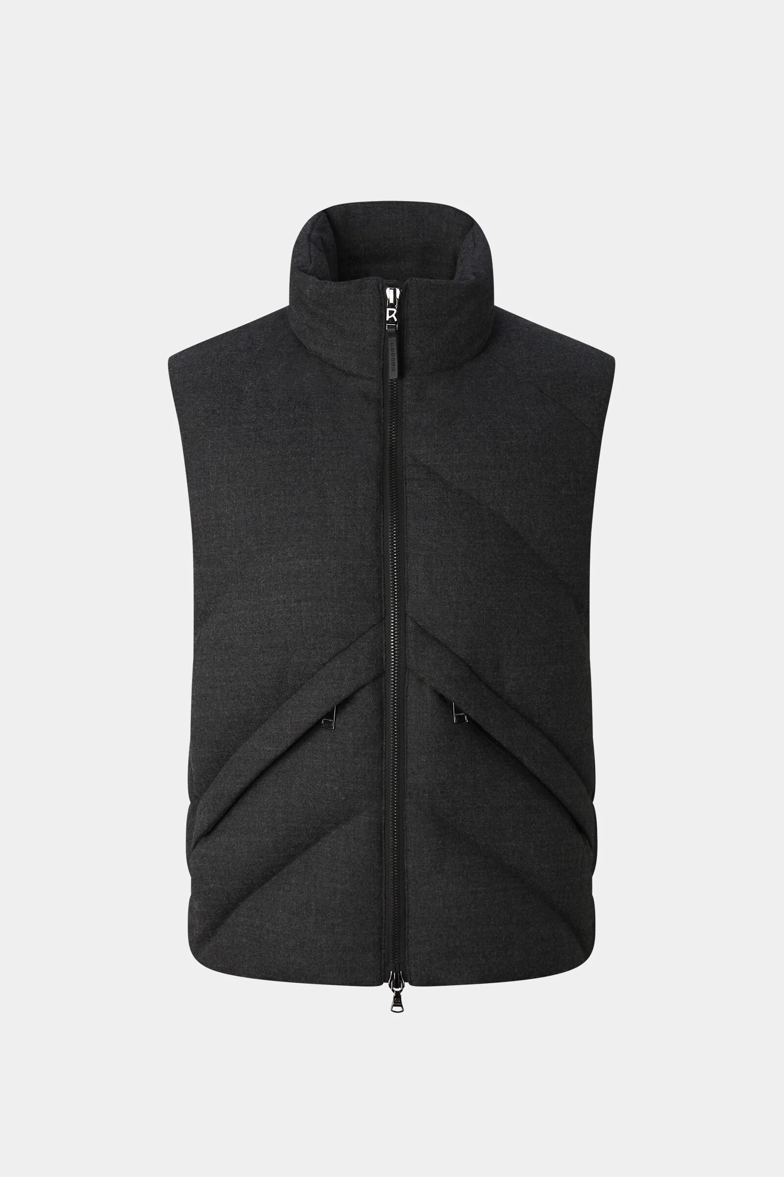 Kendo Virgin Wool Down Vest in Anthracite - 1