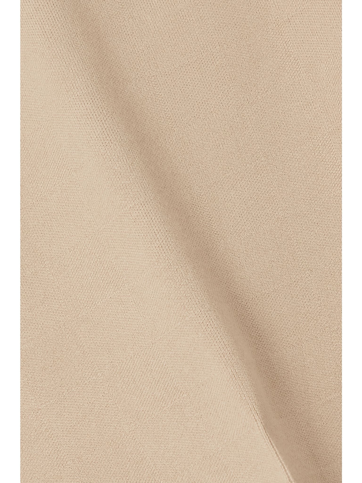 Kick cropped stretch-cotton flared pants Beige - 5