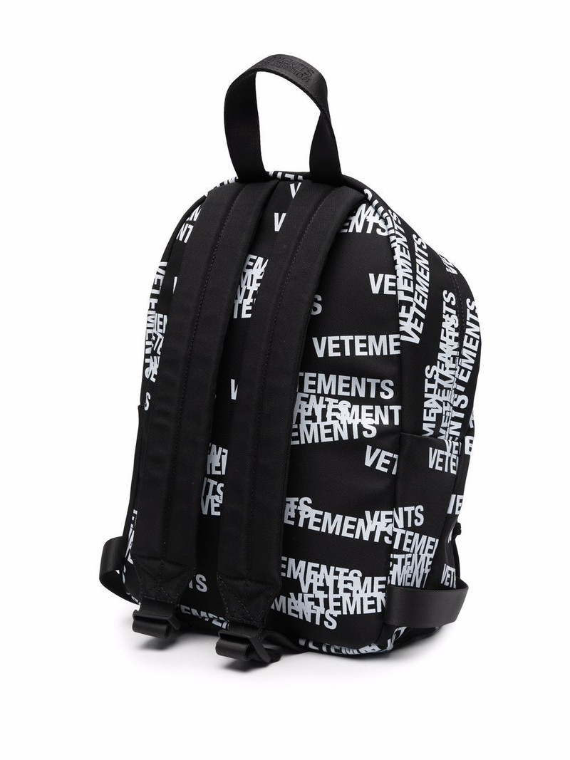 logo-print backpack 3