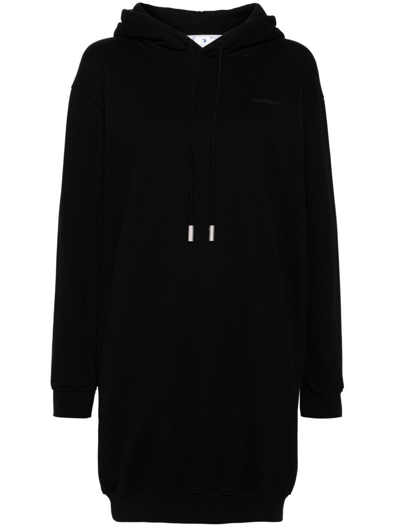 logo-print hoodie dress 1