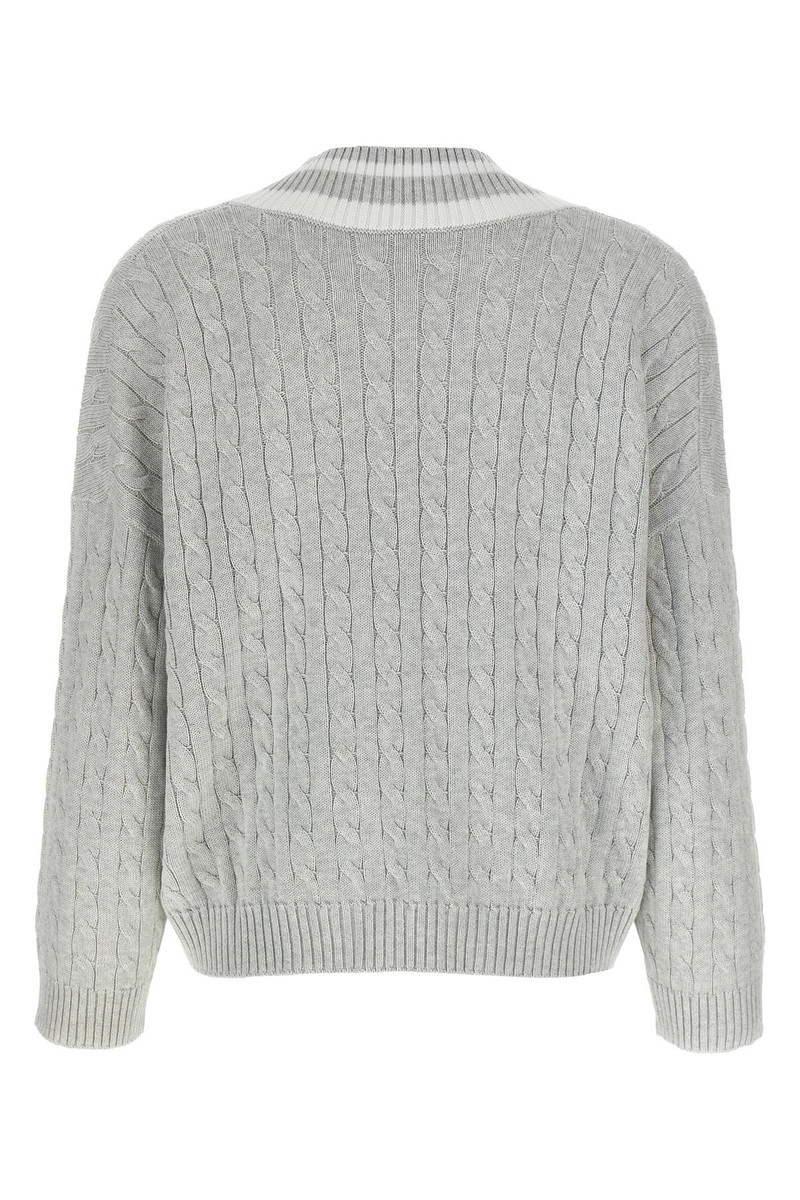 Brunello Cucinelli Cotton cable knit sweater outlook