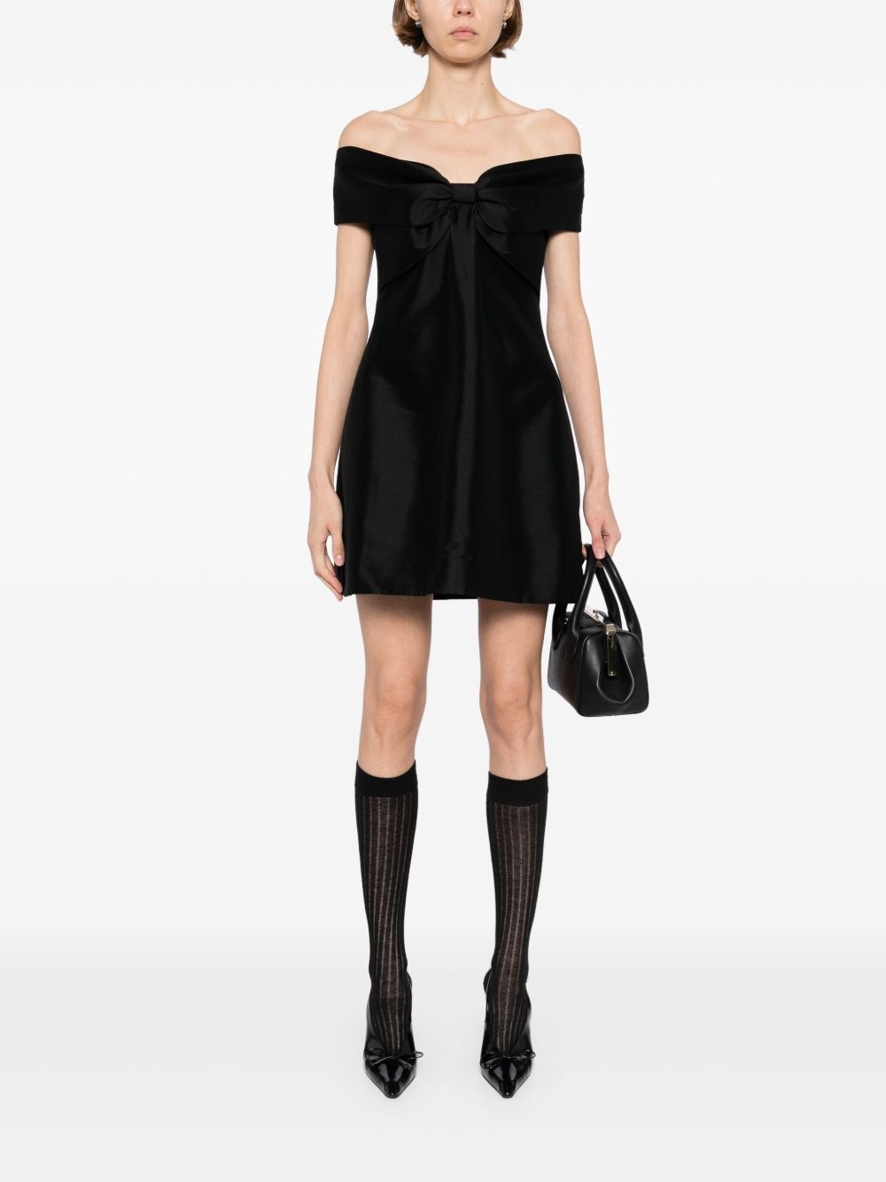 bow mini dress - 2