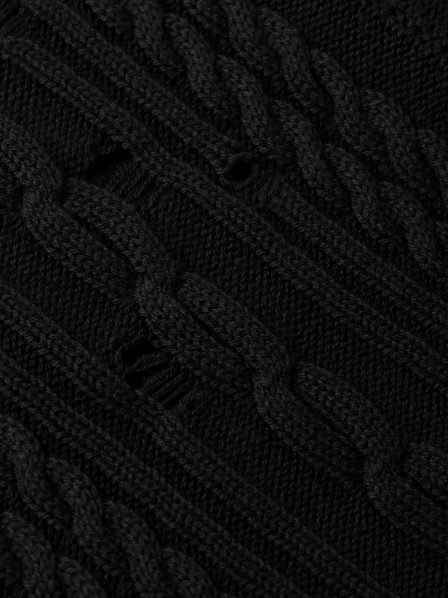 Distressed Cotton and Cashmere-Blend Cardigan - 5