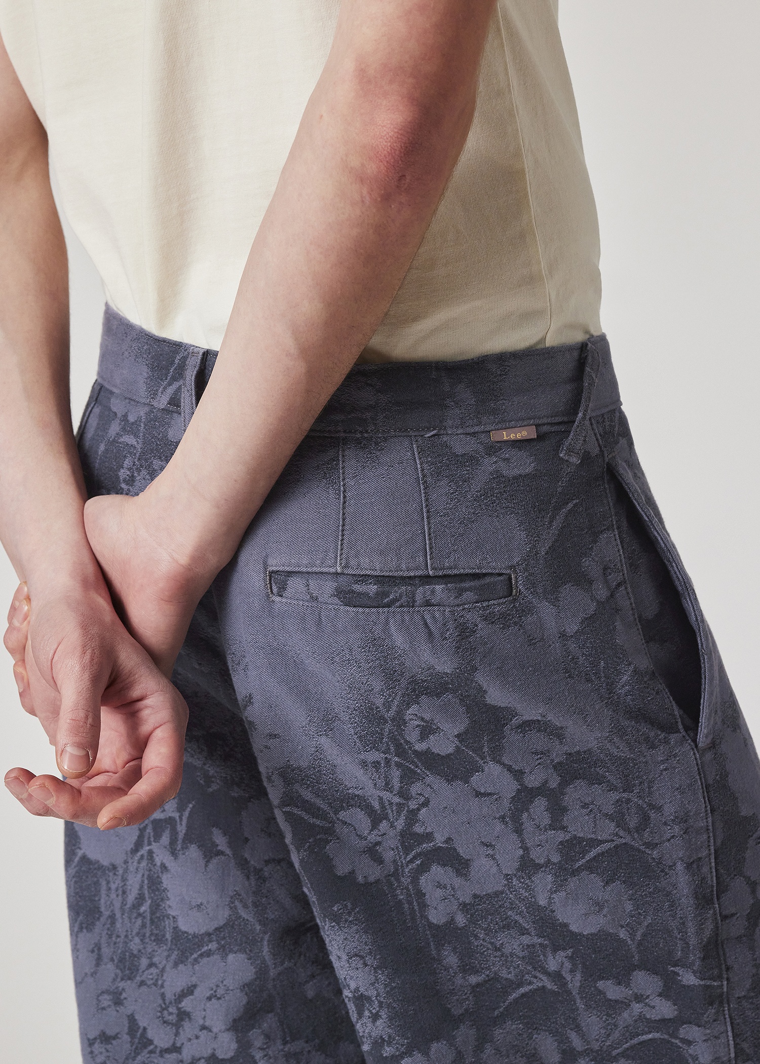 Paul Smith + Lee® Indigo Jacquard Tapered Trousers - 5