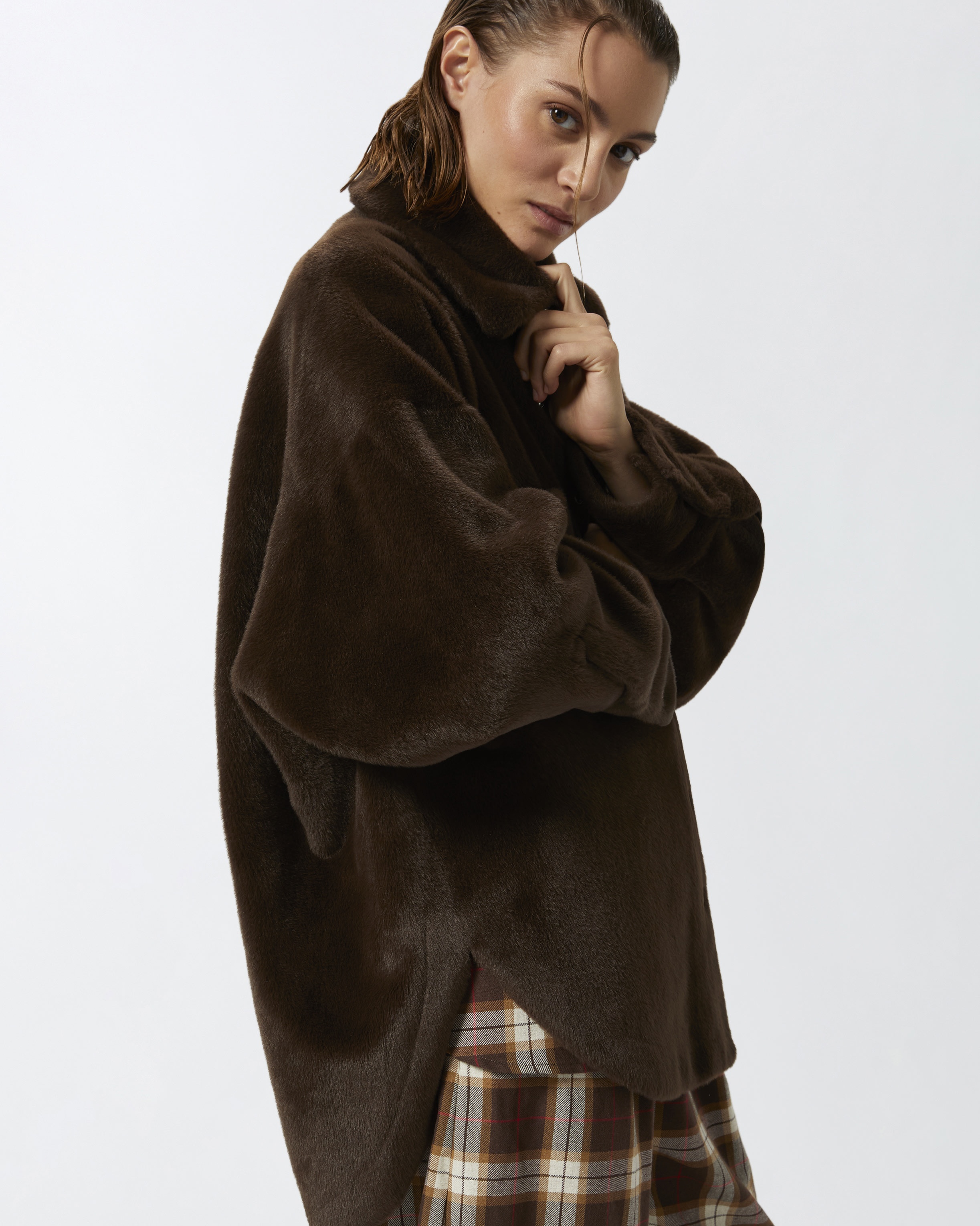 SOFT SHEEPSKIN-EFFECT SHACKET - 5