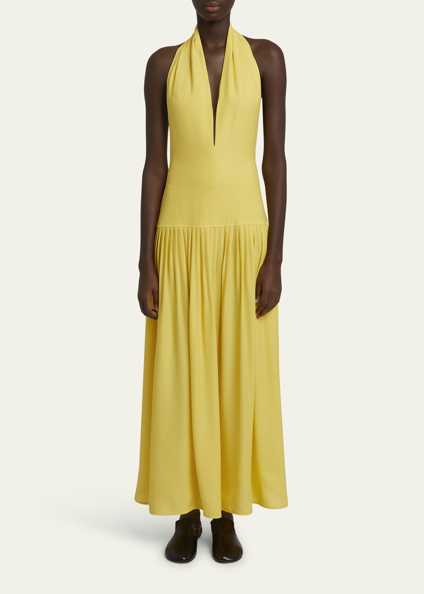 Tala Halter Viscose Georgette Dress - 2