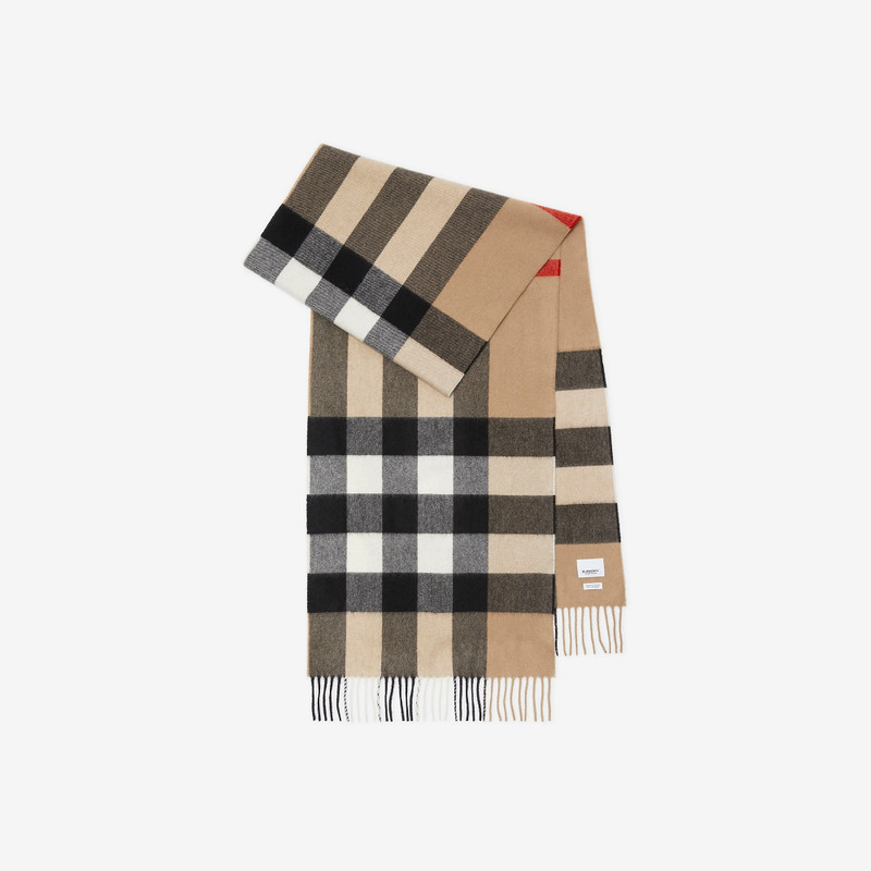 Check Cashmere Scarf 1