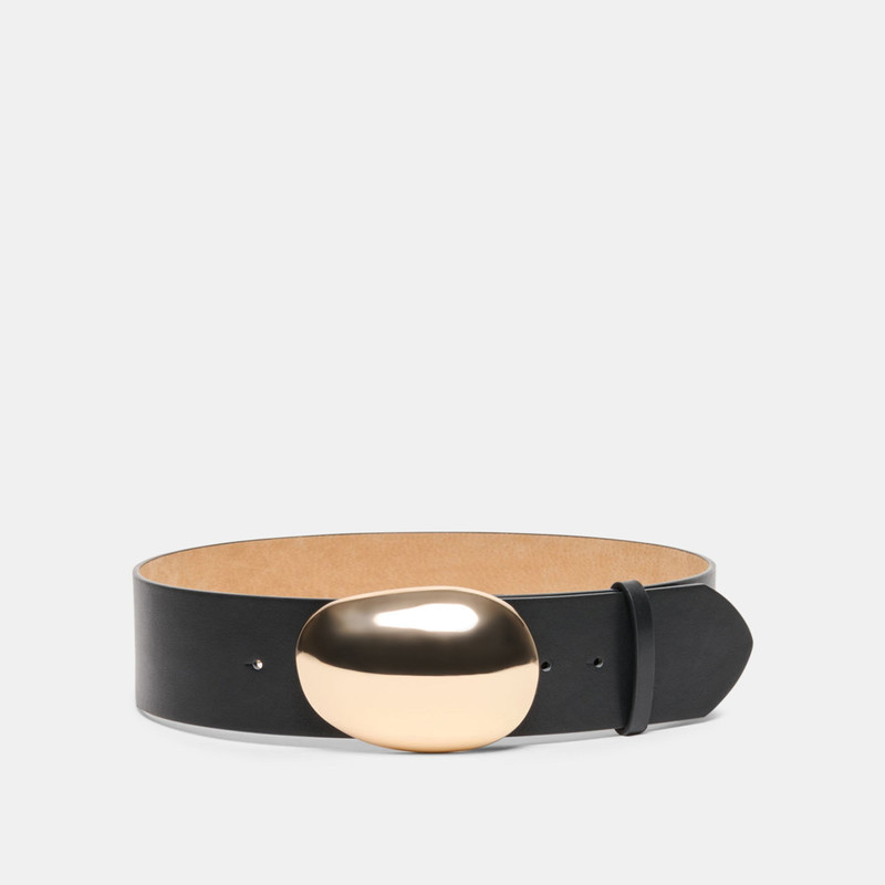 BUBBLE BUCKLE BELT BLACK GOLD 7