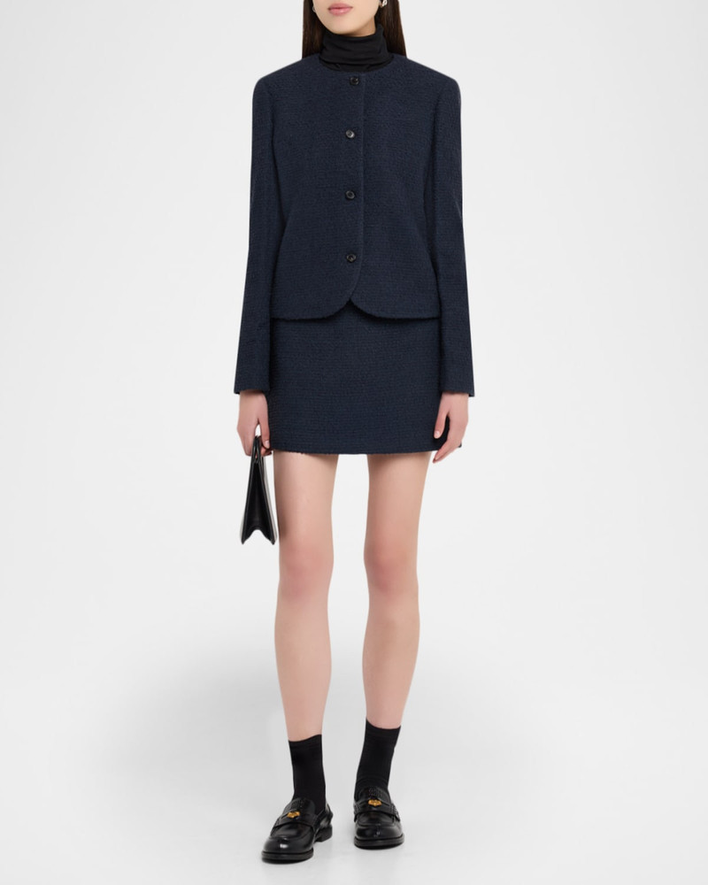 Theory Straight Tweed Mini Skirt outlook