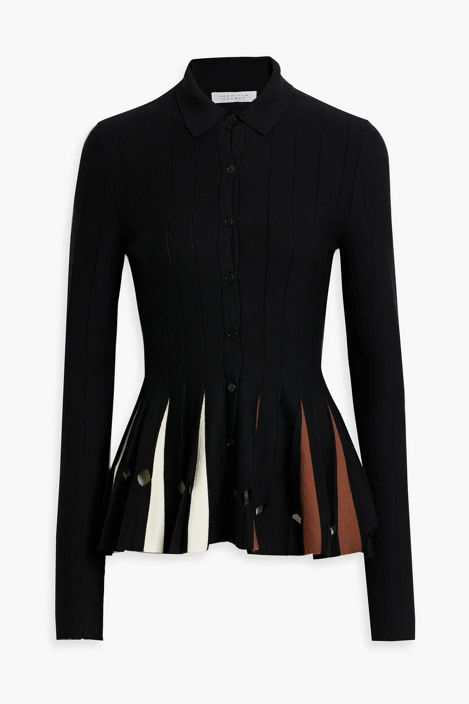 Octavia pleated wool top - 1