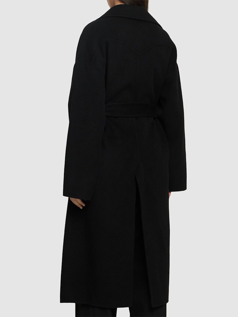 Alamo wool & silk long coat - 3