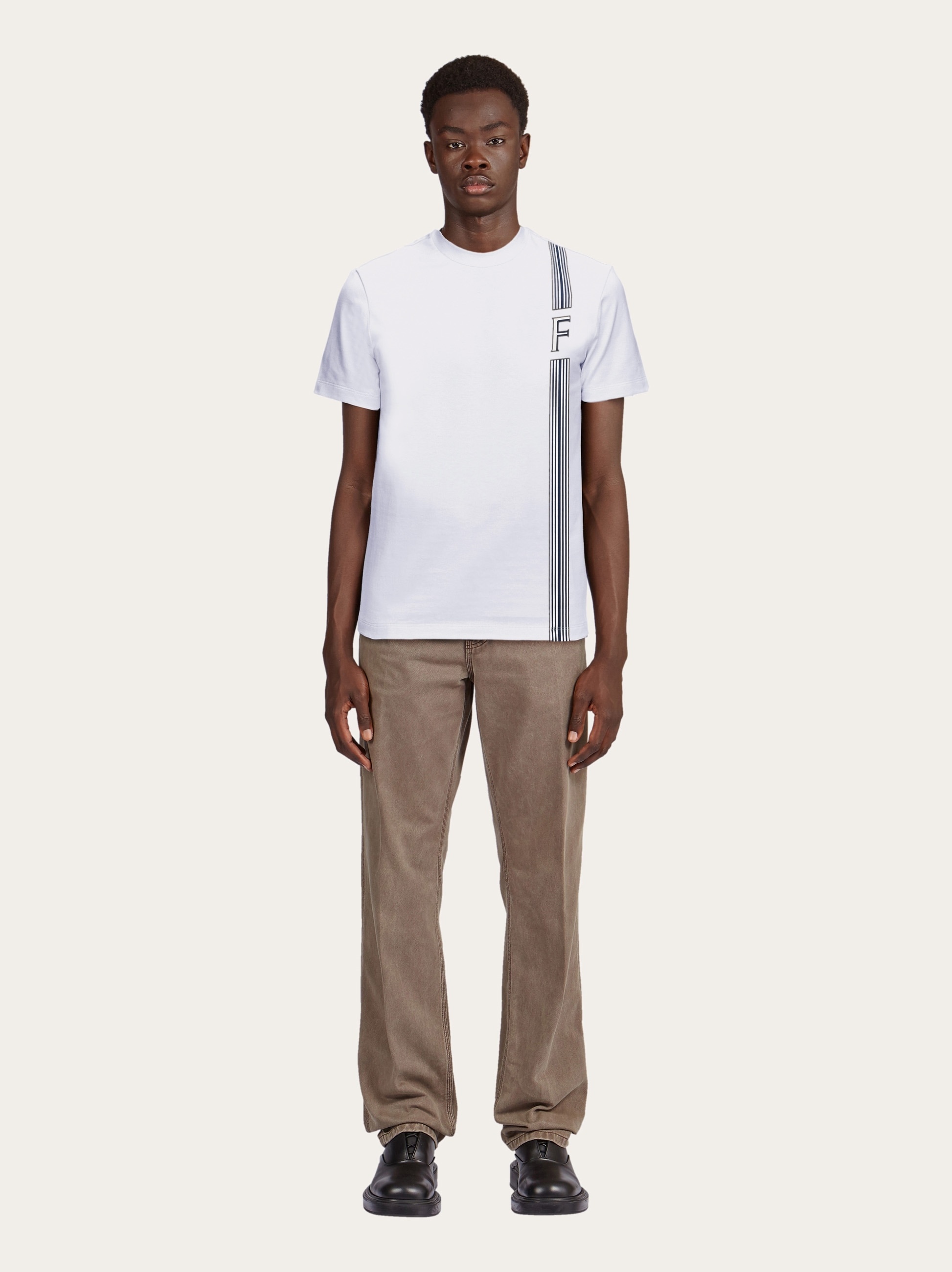 Short sleeved t-shirt with College Stripes - 4