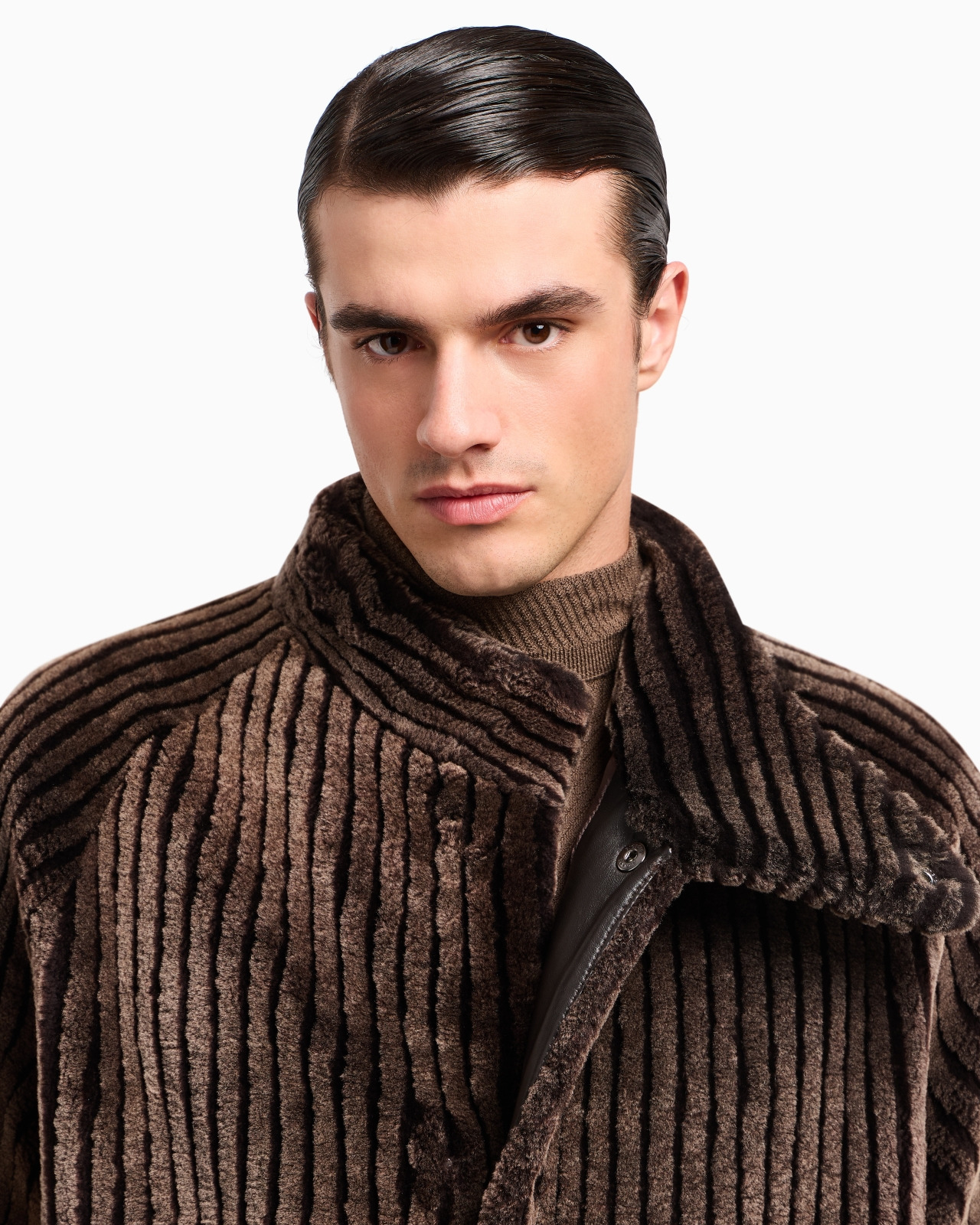 LONG LAMBSKIN SHEARLING COAT - 5