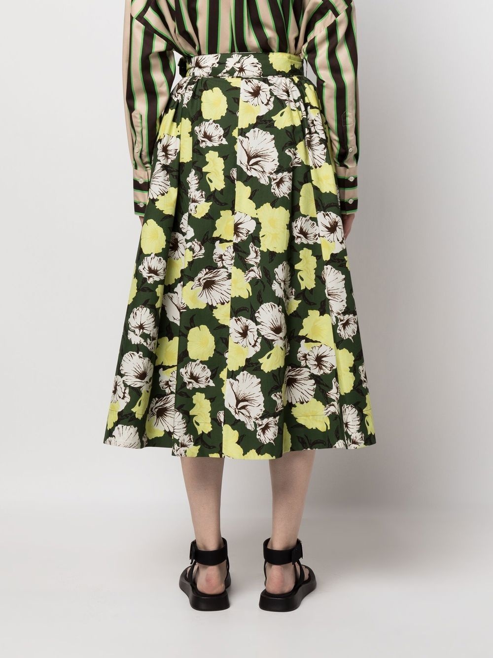 Hibiscus Camouflage-print skirt - 4